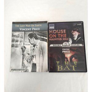 The Last Man on Earth, House On The Haunted Hill/The Bat Double Feature DVD Lot